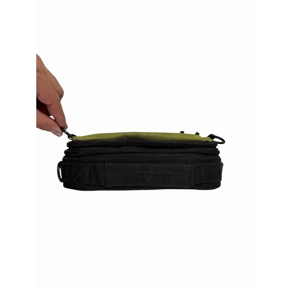 Case Logic Camera Camcorder Shoulder Bag Black Olive Green Padded Storage VNC-2